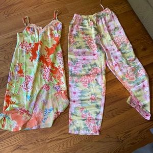 Vintage silkie pajamas bundle.